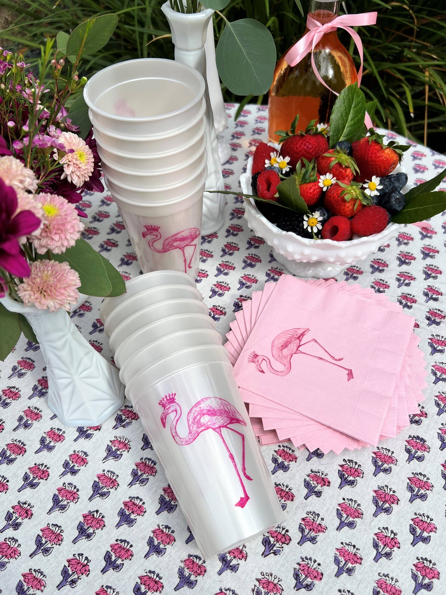 Royal Flamingo Cocktail Napkins - PINK