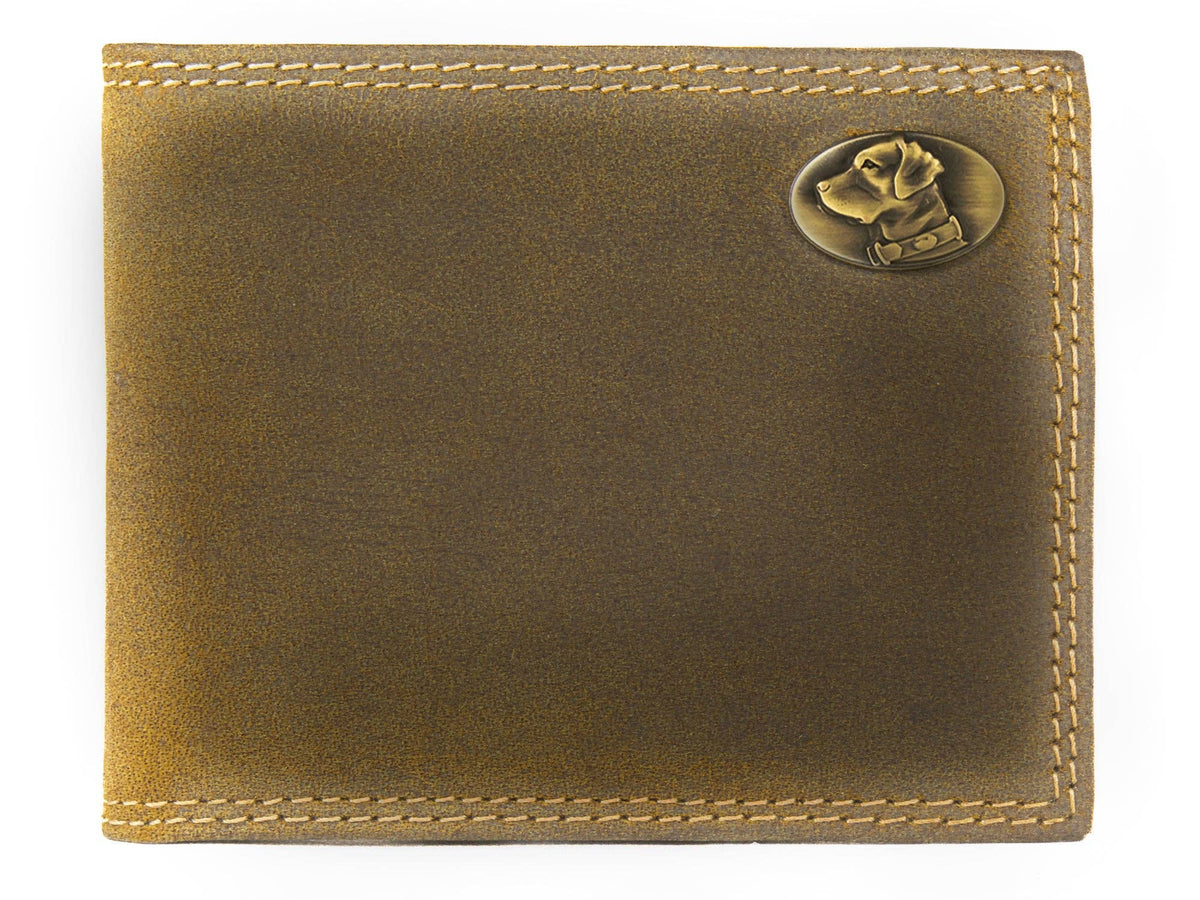 Lab Vintage Tan Leather Bifold Wallet