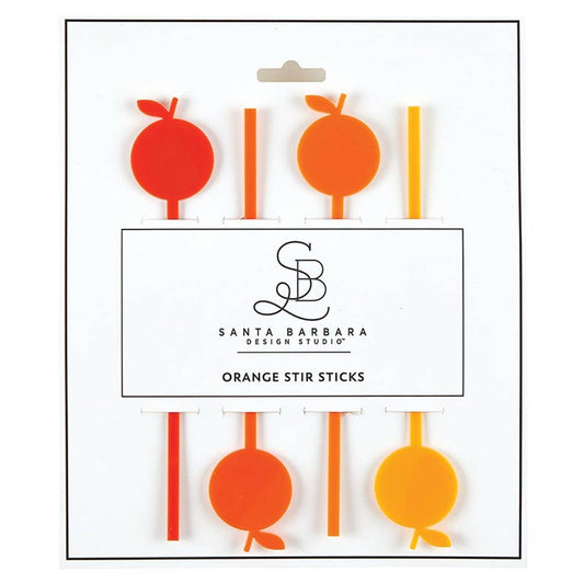 Stir Sticks - Orange: Hand Wash Only / Acrylic