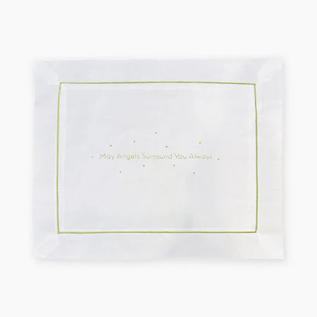 Green - May Angels Surround You Always Pillow
