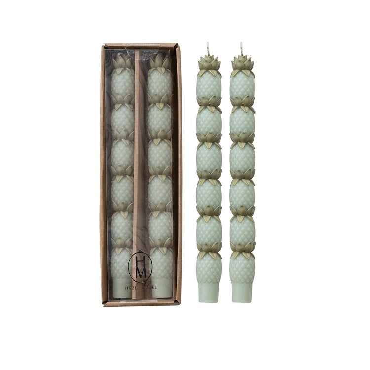 Pineapple Taper Candles in Box