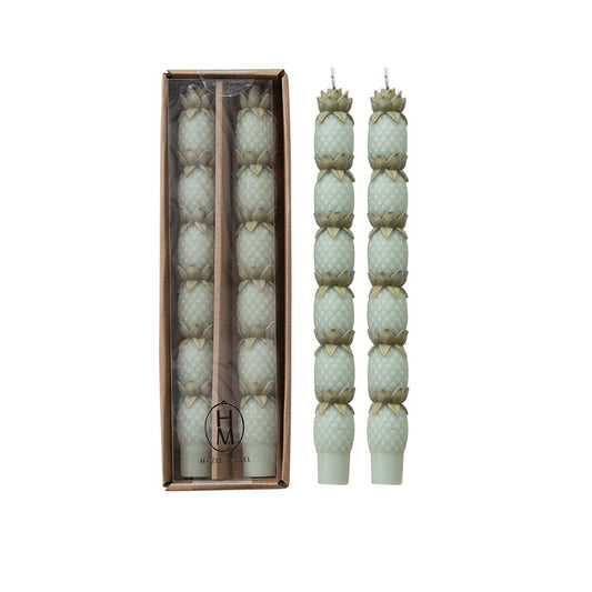 Pineapple Taper Candles in Box