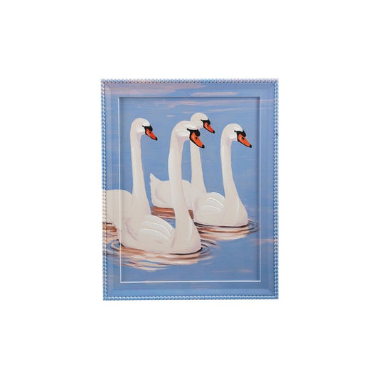 Painted Wall Decor w Swans
