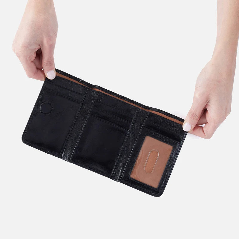 Jill Trifold Wallet - Black