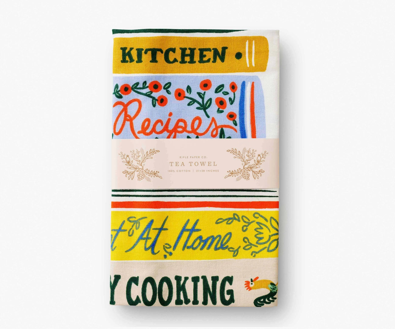 RIfle Paper Cookbooks Tea Towel