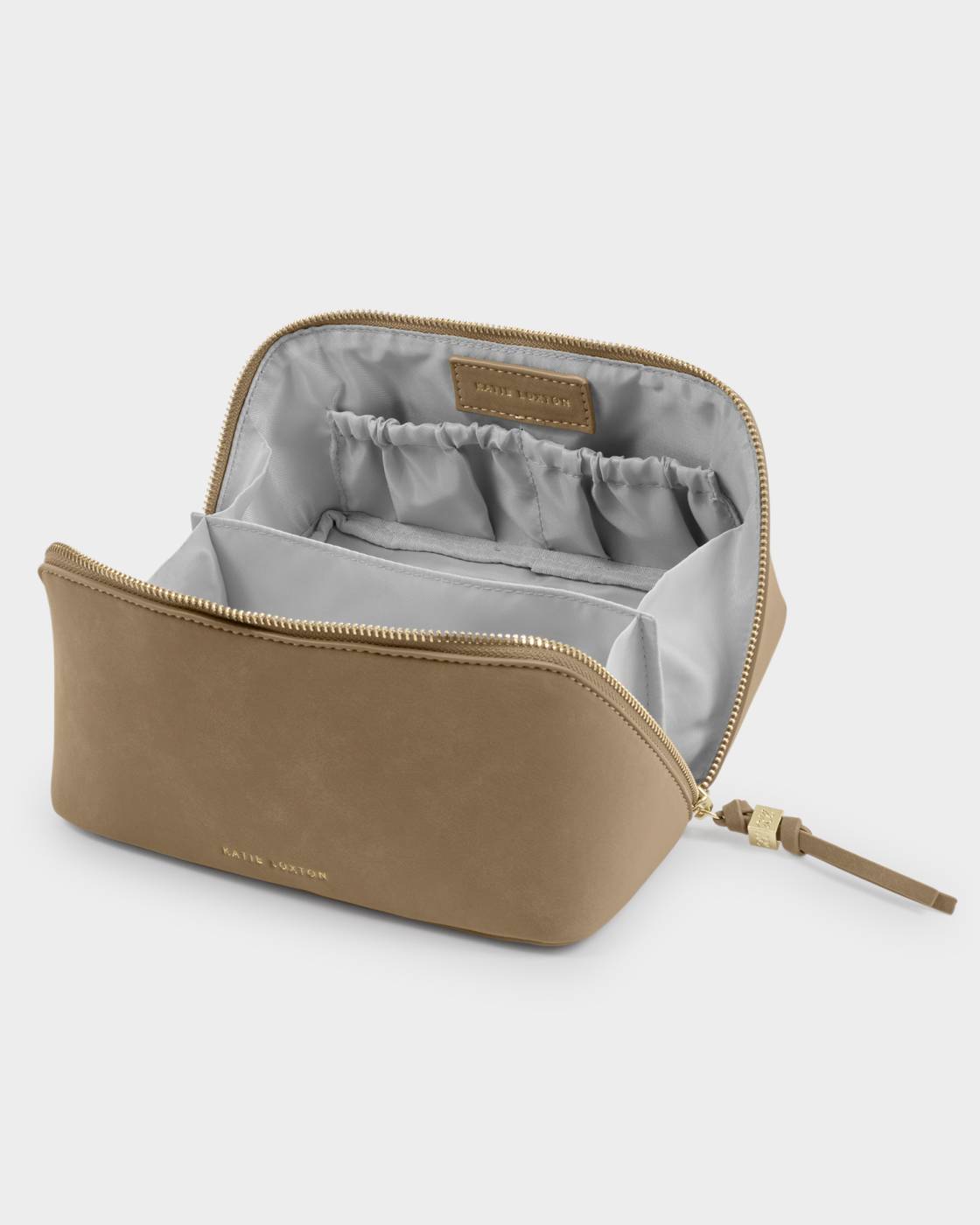 SOHO MEDIUM MAKE UP / WASH BAG | Taupe Suedette