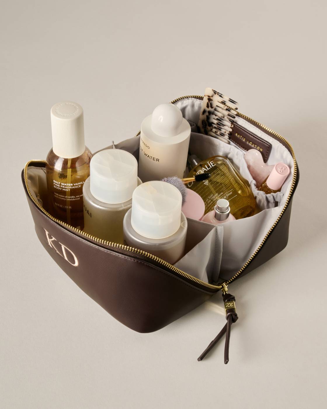 SOHO MEDIUM MAKE UP / WASH BAG | Bitter Chocolate
