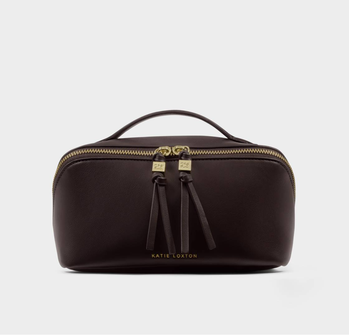 SOHO MEDIUM MAKE UP / WASH BAG | Bitter Chocolate