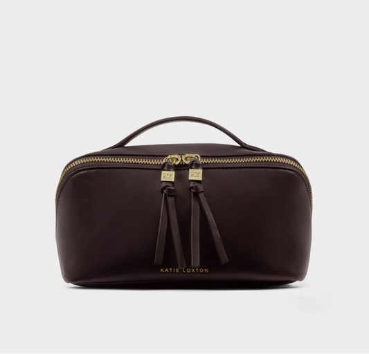 SOHO MEDIUM MAKE UP / WASH BAG | Bitter Chocolate