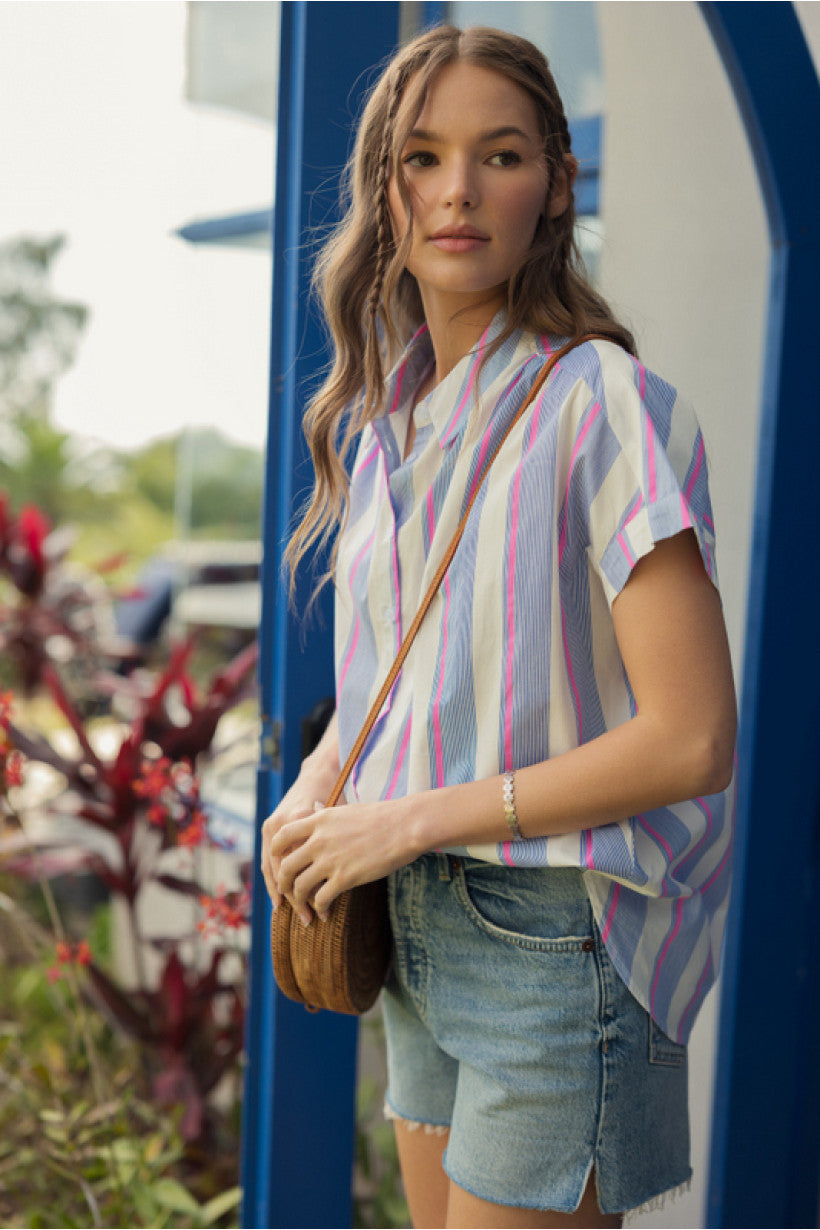 Striped Top Pink