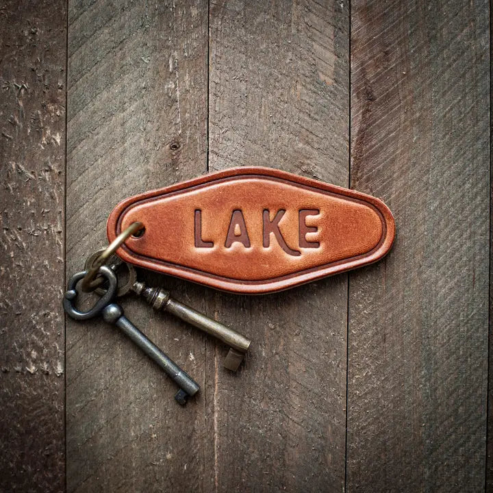 Lake Leather Keychain