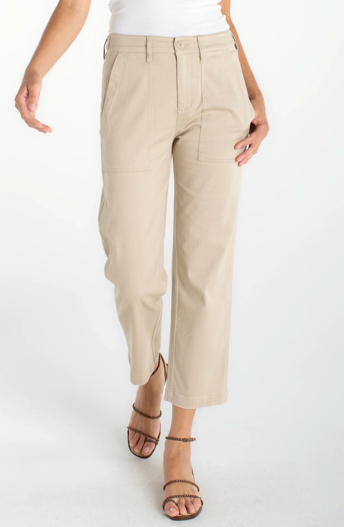 Utility Crop Pant - Safari Sand