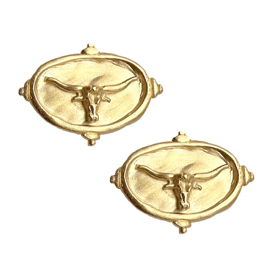 Longhorn Gold Earrings