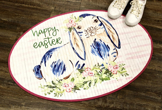 Happy Easter Bunny Mat