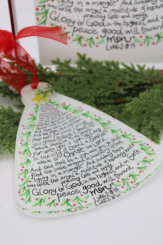 Cutout Acrylic Ornament, Luke 2:8-14 ©Candice Boatright