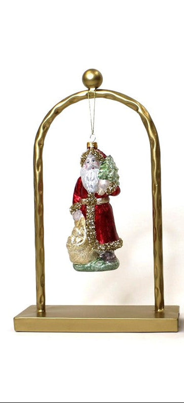 Arched Metal Ornament Display, Gold