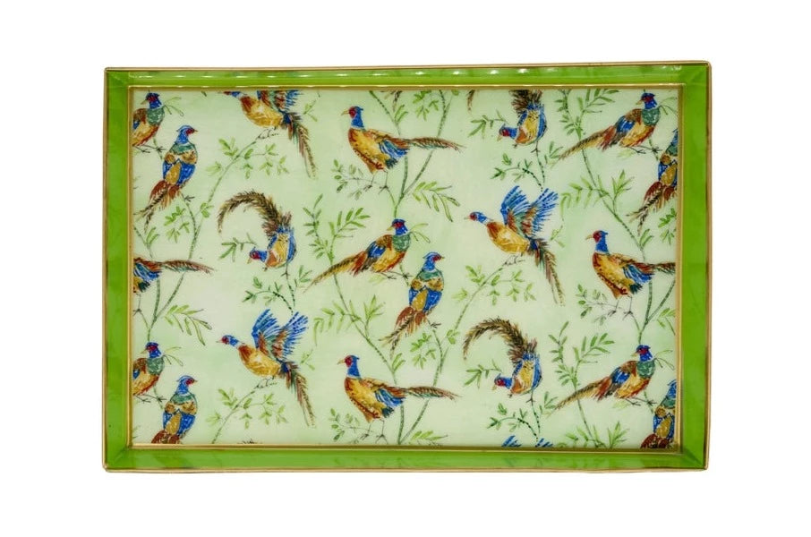 Taking Flight Enameled Oliver tray