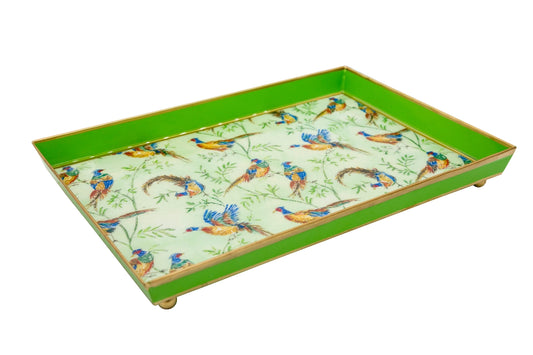 Taking Flight Enameled Oliver tray