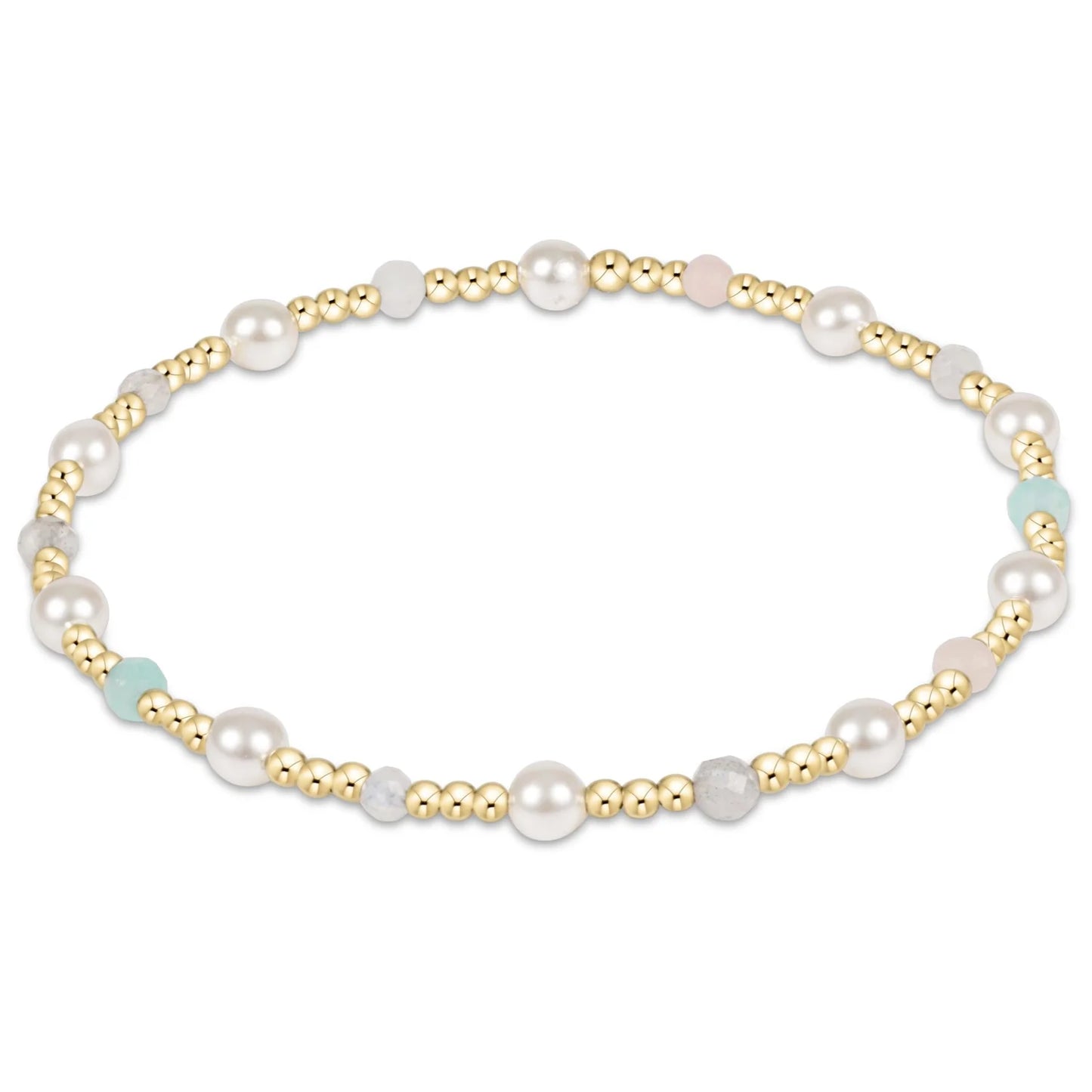 Pearl Sincerity Pattern 4mm Bead Bracelet - Hot Mess
