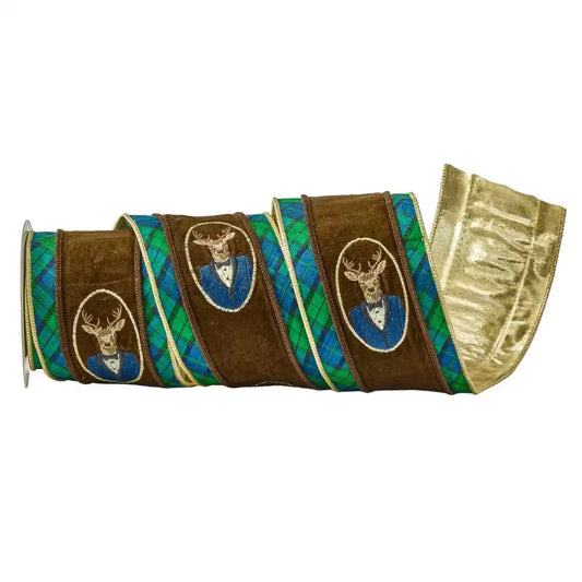 4"X 5" Yard Deer Bust Ribbon