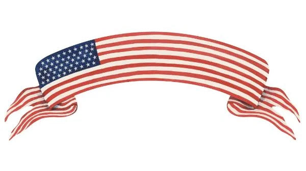 American Flag Table Accent