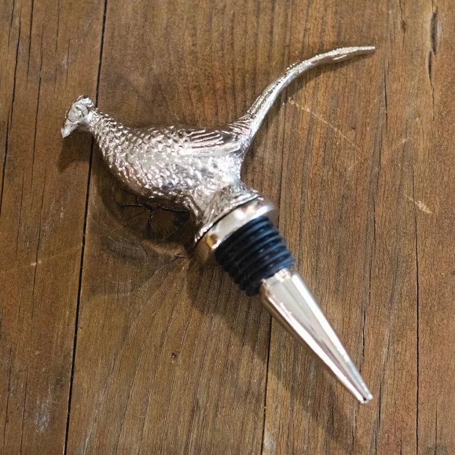Pheasant Bottle Stopper Metal