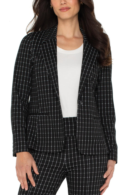 Fitted Blazer Black/White