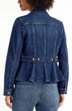 Peplum Jacket With Tab Detail