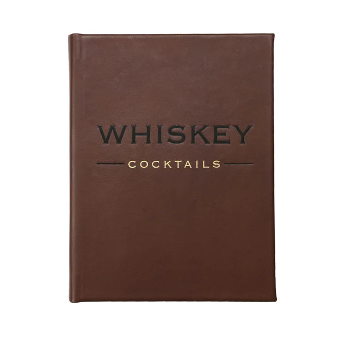 Leather Gift Book:  Whiskey Cocktails