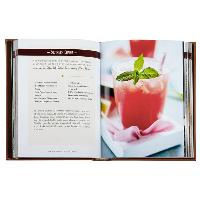 Leather Gift Book:  Whiskey Cocktails