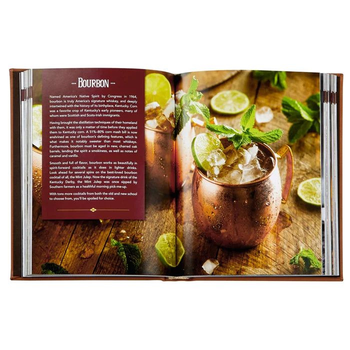 Leather Gift Book:  Whiskey Cocktails