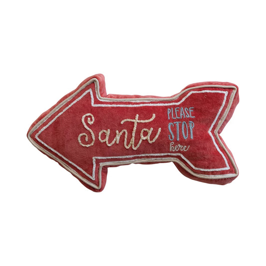 Santa Stops Here Pillow