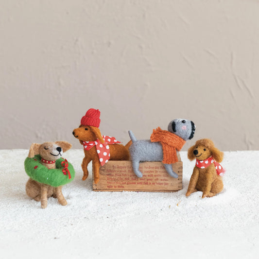 Festive Wool Dogs